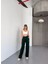 Osy Modal Yumuşak Dokulu Kumaş Nakış Işlemeli Rahat Bol Paça Eşofman Pantalon - Siyah 4