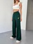 Osy Modal Yumuşak Dokulu Kumaş Nakış Işlemeli Rahat Bol Paça Eşofman Pantalon - Haki 4