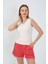 Kadın Kalın Askılı Şortlu Pijama Takım Ekru 3632 1