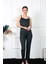 Kadın Ip Askılı Yeşil Ekoseli Pijama Takım 4135 2