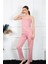 Kadın Ip Askılı Somon Pijama Takım 4136 2