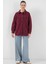 20192 Oversize Gabardin Gömlek Ceket - Bordo 2