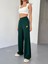 Osy Modal Yumuşak Dokulu Kumaş Nakış Işlemeli Rahat Bol Paça Eşofman Pantalon - Haki 4