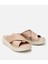 01TEH307120A310 KADIN Deri Bej Comfort Terlik 2