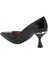 Siyah Hakiki Rugan Deri Kadın Stiletto - K24S1AY67704-A07 2
