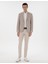 Erkek Bej Slim Fit Yün Keten Karışımlı Ceket 50302234-VR011 4
