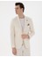 Erkek Ekru Ex. Slim Fit Keten Karışımlı Ceket 50304101-VR019 1