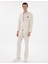 Erkek Ekru Ex. Slim Fit Keten Karışımlı Ceket 50304101-VR019 4