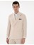 Erkek Bej Ex. Slim Fit Kruvaze Takım Elbise 50306746-VR011 3