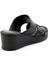 Siyah Leather Kadın Terlik K04552002103 3