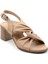 Bej Leather Kadın Sandalet K05040030003 2