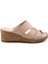 Bej Leather Kadın Terlik K04552002103 1