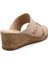 Bej Leather Kadın Terlik K04552002103 3