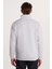 Unisex Relax Fit Rahat Kesim Pamuklu Içi Polarlı Yarım Fermuarlı Gri Dik Yaka Sweatshirt 5