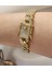 Gurmet Kilit Modelzirkon Taşlı Gold Bileklik 3