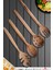 Doğal Ceviz Ağacı Ahşap Tahta Kaşık Spatula Kevgir Çatal Seti Ağaç Kaşık (4 Lü Set) Mta3 1