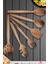 Doğal Ceviz Ağacı Ahşap Tahta Kaşık Spatula Kevgir Çatal Seti Ağaç Kaşık (6 Lı Set) Mta8 1