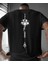 Lotus Çiçeği Baskılı Özel Tasarım Oversize Tshirt 1