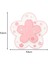 6'lı Kiraz Çiçeği Desenli Pleksi Bardak Altlığı 11,5cm 5