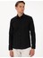 Erkek Siyah Slim Fit Uzun Kollu Gömlek 50305250-VR046 3