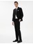 Erkek Siyah Slim Fit Çizgili Yün Takım Elbise 50302430-VR046 4