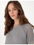 Kadın Gri Regular Fit Triko Tişört 50306873-VR024 2