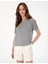 Kadın Gri Regular Fit Triko Tişört 50306873-VR024 3
