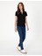 Kadın Siyah Slim Fit Basic Tişört 50306039-VR046 4