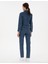 Kadın Koyu Mavi Mom High Waist Jean Pantolon 50306931-VR032 4