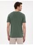 Erkek Haki %100 Pamuk Slim Fit Bisiklet Yaka Basic Tişört 50306980-VR027 5