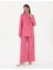 Kadın Pembe Comfort Fit Keten Ceket 50299991-VR041 4