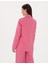 Kadın Pembe Comfort Fit Keten Ceket 50299991-VR041 5