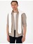 Erkek Vizon Keten Görünümlü Slim Fit Uzun Kollu Gömlek 50307025-VR052 2