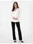 Kadın Beyaz Slim Fit Uzun Kollu Gömlek 50301101-VR013 4