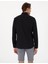 Erkek Siyah Keten Görünümlü Slim Fit Uzun Kollu Gömlek 50307025-VR046 5