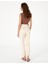 Kadın Ekru Mom High Waist Fit Jean Pantolon 50301840-VR019 4