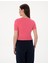 Kadın Pembe Regular Fit Crop Tişört 50306945-VR041 5