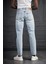 Fbı Pamuklu Taş Yıkama Baggy (Geniş Paça) Jean Pantolon 5