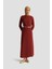 Ip Kemerli Elbise 25YT927 Bordo 1