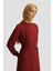 Ip Kemerli Elbise 25YT927 Bordo 4