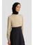 Paraşüt Kumaş Mix Örme Elbise ORTD9437 Lacivert 3