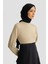 Paraşüt Kumaş Mix Örme Elbise ORTD9437 Lacivert 4