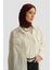 İki Cepli Oversize Gömlek 25YH3443 Beyaz 3