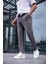 Erkek Antrasit Renk Likralı Kumaş Jogger Pantolon 2
