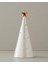Winter Tree Stoneware Yılbaşı Biblo Krem 9,4x9x20 cm 3