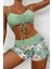Büzgü Ayarlı Baskılı Deniz Şortu Bikini Alt 5