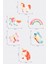 Romantik Unicornlar Priz Üstü 6lı Sticker Seti, Çocuk Odası Kreş Anaokulu Duvar Çıkartmaları 2