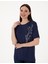 Kadın Lacivert Comfort Fit Tişört 50307296-VR033 3