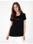 Kadın Siyah Regular Fit Tişört 50305789-VR046 1