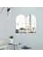Oval Kenar Pleksi Kare Ayna 30 x 120 cm - Silver 3